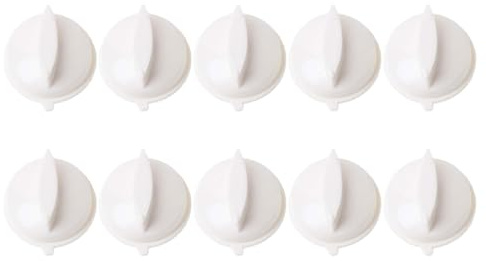 Aurgiarme 10 pomos de microondas fáciles de instalar, perilla de agujero en forma de D, perilla con temporizador de textura