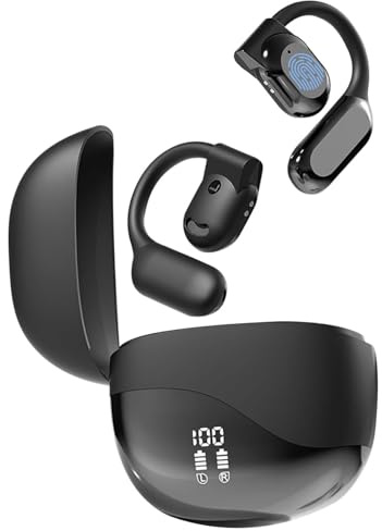 Ai-Sprachübersetzung, Echtzeit-Zwei-Wege-Übersetzung, kabellose Over-Ear-Ohrhörer für Reisen, Business, Sport, kompatibel mit Android und iPhone (schwarz)