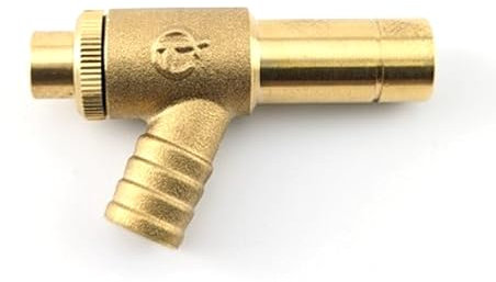 Plumbstation 15mm Long Drain Off Valve - Brass