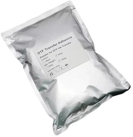Polvo Blanco DTF de 1000G para Adhesivo termofusible de Transferencia Digital Compatible con Todas Las Telas para impresoras DTF(White 1000g)