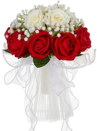 TOWARDSNAN Hochzeitssträuße Für Brautbrautjungfernbrautsträuße Für Hochzeitszeremonie Jubiläum Valentinstag Dekorationen