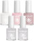 Andreia Halal Breathable Nail Polish Collection - Water Permeable Glossy Nail Polish Set - Vegan & Cruelty-Free - 3 Best-Sellers plus Base and Top Coat - 52.5ml