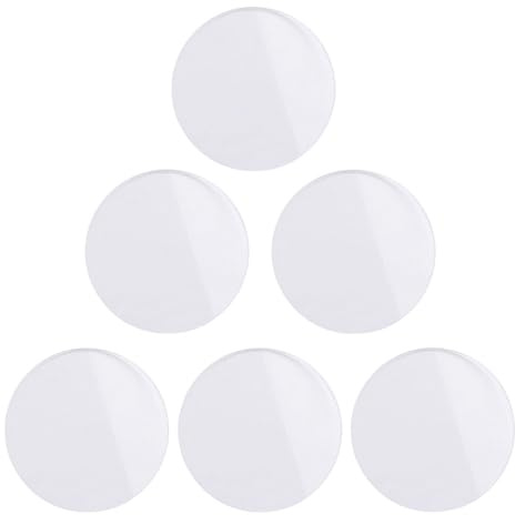 NUOBESTY 6 Stück Flache Uhrengläser aus Glas Direkt Passend Hohe Lichtdurchlässigkeit für Uhrenreparatur Klar und Leicht Einzusetzen