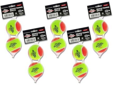 MBT TOUR, 10 Palline da Beach Tennis TOUR – STAGE 2 - ITF APPROVED - OMOLOGATA CIRCUITO FITP (5 Paia)