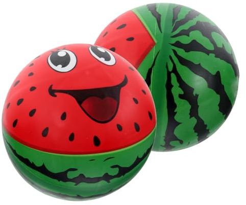 Yardwe Aufblasbare Strandbälle, Wassermelonen-Design für Pool, Garten und Geburtstagspartys, lustiger Sommer für Erwachsene, 2 Stück