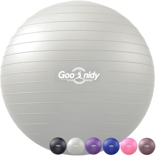 Goonidy Weich Gmnastikball Schwangerschaft Gummiball Balance Yoga Ball | Sitzball Büro Ergonomisch Medizinball Bal Hüpfball Riesenball Balancegeräte Fitnessball Gymnastik Gymnastikbälle & Zubehör