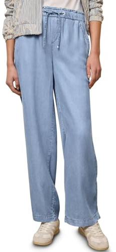 Street One Studio Damen Straight Leg Hose mit Paperbagbund 3817382