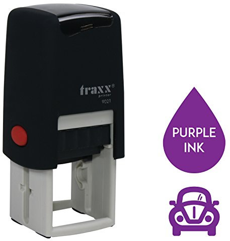 Traxx 9021 Loyalty Card Self Inking Rubber Stamp Carwash Garage Mechanics Motoring A Violet Car Design