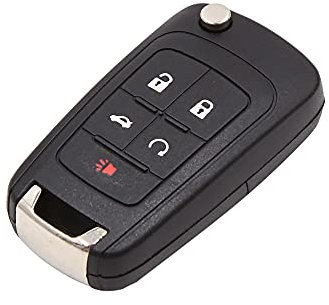 sourcing map Autoschlüssel Hülle Schlüsselhülle Cover 5 Tasten Funkschlüssel Schlüssel Fernbedienung Gehäuse Ersatz für Chevrolet Camaro