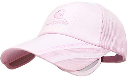 FEOYA - Casquette de Baseball Unisext Visière Réglable Chapeau de Soleil Femme Homme Lègére Séchage Rapide pour Sports Pêche Couleur Rose