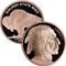 Runde, 0,999 Reines Kupfer-Münze Buffalo Nickel Design