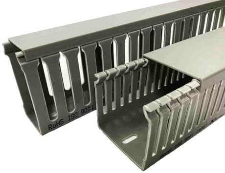 RS PRO Grau, 25mm x 25 mm Polyvinylchlorid, Länge 1 m, Seitenwand Offen, Packung a 4 Stück
