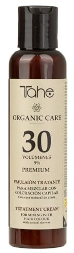 Tahe - Emulsión Tratante Organic Care oxigenada en crema para mezclar con coloración capilar, 100 ml (30 vol)
