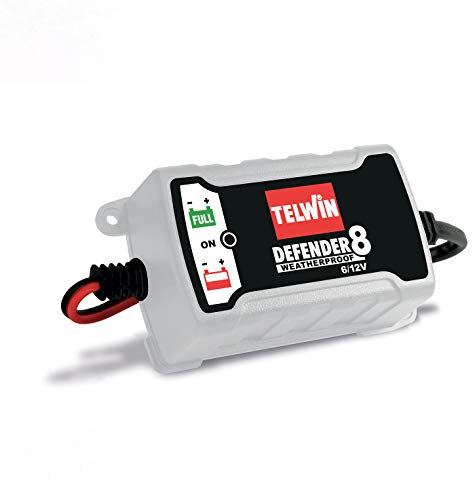 TELWIN 807558 Defender 8 6V/12V Caricabatterie e mantenitore di Carica Intelligente