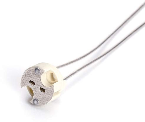 10x Halogenfassung G4-6,35 mit Kabel 30 cm