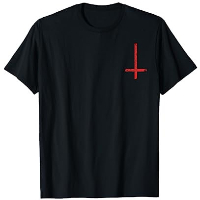 Petruskreuz | Umgedrehtes Kreuz | Satanskreuz T-Shirt