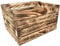 sunnypillow 9er Set Geflammt Holzkisten 50 x 40 x 30 cm Massive Weinkisten in vielen Farben zur Auswahl Holz Kisten Obstkisten Apfelkisten, Holzregal