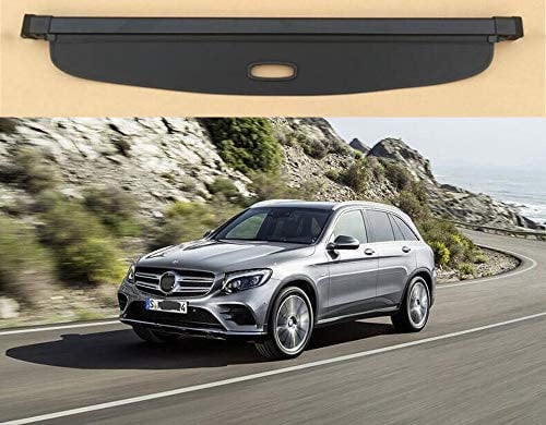 Aojiek Auto Laderaumabdeckung Kofferraumabdeckung Rollo FüR Benz Glc X253 Glc200 260 300 350 2015-2021 Kofferraum Schutz Abdeckung GepäCkraumabdeckung Einziehbar