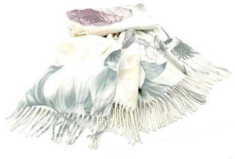 heimtexland ® Kuscheldecke Aquarell Blumen 200x150 Typ735 Pastell