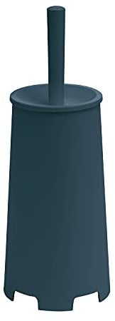 Gedy G-Oscar - Inodoro de Apoyo Color Azul petróleo, 35 x 13 x 13 cm, Peso 0,396 kg, escobilla de baño con cerdas Fabricada con resinas termoplásticas, diseño R&S, única