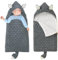 LAWKUL Kinderwagen Decke Neugeborene Wickeldecke Schlafsack Wolle Kinderwagendecke Winter Dick Schlafsäcke für 0-6 Monate Jungen Mädchen Grau