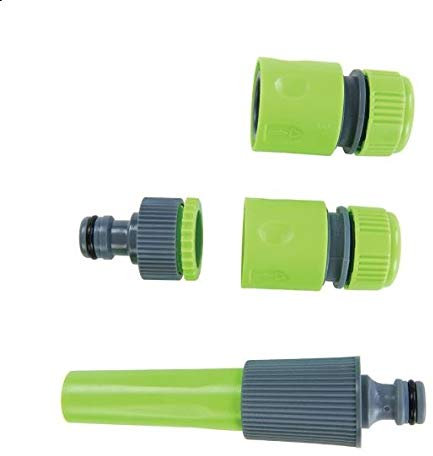 Mr Gadget's Solutions Silverline - Juego de conectores para manguera de jardín, 4 piezas