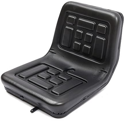 Futchoy Traktorsitz, Universal Schwarz Schleppersitz Minibagger Aufsitzmäher Gabelstapler Staplersitz, Wasserdicht Sitzschale Baggersitz