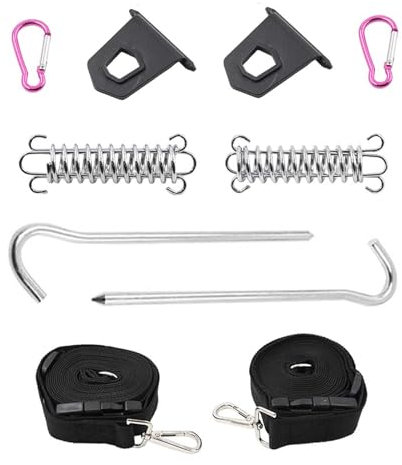 YUCKMZ Abspannset Tie Down Markise Sturmsicherung Spanngurte Spannfedern Kompatibel mit Fiamma F35 F45 F65 Caravan Wohnmobil