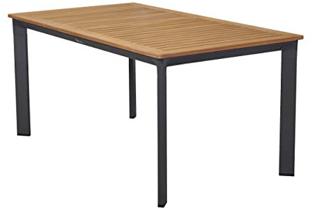 LC Garden »Unicamo« Esstisch anthrazit/Teak 200x100cm Esstisch Gartentisch Terrassentisch