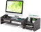 Catekro Monitorständer, Monitorerhöhung für PC, Laptop und Drucker, Bildschirmerhöhung, Monitorunterbau für Komfort, Ergonomisches Design, Stabil und Platzsparend, Ideal für Büro und Zuhause (Schwarz)