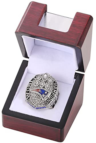 NVeeus Alle Vorherigen-Champion-Ring-Replik, Für Fans, Freunde Und Familie, Geschenk Zur Geburtstagskollektion,T Display-Box/2018 Patriots