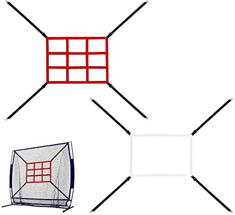 Strike Zone Target Baseball Softball: 2 Stück Pitching Target Net Praxis Genauigkeit Training Werfen zum Schlagen Fangen