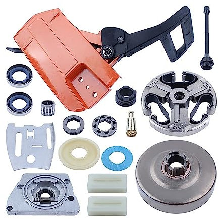 MANGRY Coperchio Frizione Catena Maniglia del Freno Tamburo Frizione Pompa Olio Pignone Cerchio Adatto for Husqvarna 61 66 266 268 272 272XP Set revisione Motosega