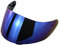Sunydog Motorradhelm Visier,Motorrad Windschutz Helm Objektiv Visier Vollgesichts Fit für AGV K1 K3SV K5(blaue Farbe)