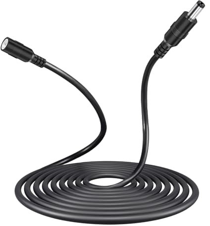 DR.WATCH Premium Quality 3/5 Meter DC Extension Lead Cable Tip Size 2.5mm*0.7mm, 3.5mm x 1.3mm - Enhance Connectivity and Extend Reach for Your DC-Powered Devices ([1Pcs] 3M-3.5mm x 1.3mm)