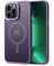 Magnetico Cover Compatibile con iPhone 13 Pro,Traslucida Matte Sottile Custodia Case,Viola