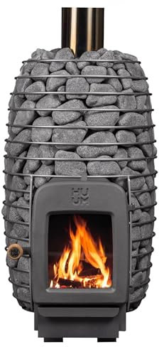 HUUM HIVE Heat 12 Holz beheizter Saunaofen 12 kW Sauna Holzofen mit BimSchV II