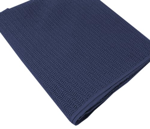 Top Qualität !!! Gartentischdecke Weichschaum Tischdecke Anti Rutsch wetterfest rutschfest waschbar Garten 130x220cm, Farben:Dunkelblau