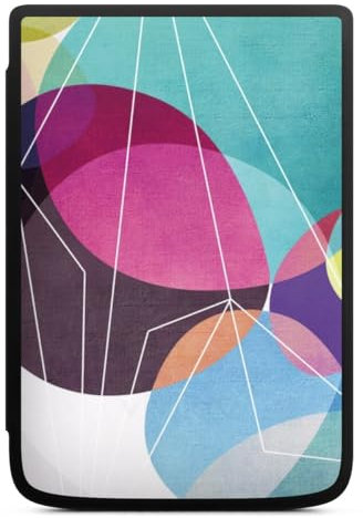 Coque pour liseuse Compatible avec Vivlio Touch HD Plus Etui pour liseuse Protection pour liseuse Points Cercles Lignes
