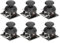 6 Sätze JoyStick-Sensor-Gamecontroller-Modul X Y Dual-Achsen-JoyStick-Sensor JoyStick -Modul-Ersatzset-Kit KY-023