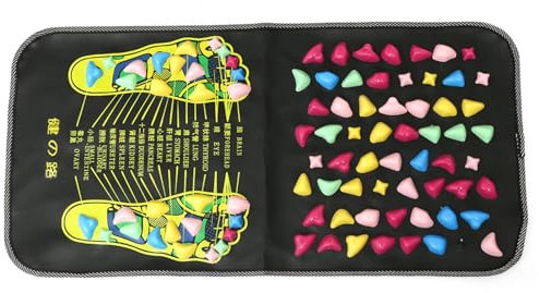 Akupressur-Fußmassage mit Steinmatte 35x70cm Reflexzonenmassage für Fuß-Regeneration