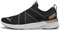 PUMA Women's Softride Harli Slip on Cross Trainer Sneaker, Black-White-Gold, 7.5 UK