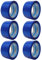 gws Paketklebeband 6 Rollen blau Geräuscharmes Universalklebeband zum Verpacken von Paketen - Hohe Klebekraft - Profi-Qualität 66 m Länge 50 mm Breite