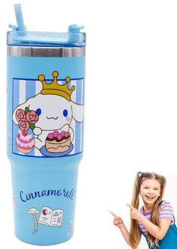 DKLQXCE Trinkflasche, Wasserflasche aus Edelstahl, 900ml Trinkflasche Kinder Thermosflasche Auslaufsicher Unterwegs Edelstahl Vakuumflasche Thermo Wasserflasche für Schule