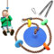 Kletterseil Schaukel,Schaukel Outdoor Kinder,Schaukel Sitz,Outdoor Kinderschaukel,Kletterseil Draussen Tellerschaukel,Baum Scheibe Schaukel Kinder Draussen Tellerschaukel für Garten
