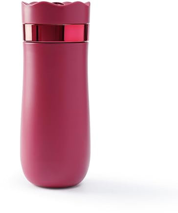 GOTSR Portable Vacuum Insulated Coffee Press Coffees Maker 320ml Capacity Stainless Steel Travel Mugs Outdoors Coffees Brewer