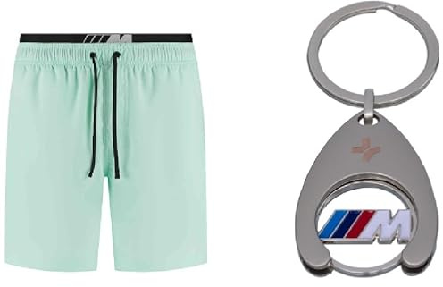 BMW M Perfomance Herren Badehose Größe XL Mint M-Logo Shorts Bademode Schwimmhose + Einkaufschip