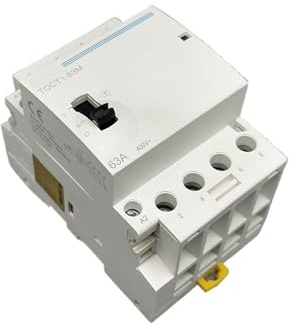 TOCT1 4P 63A 220V/230V 50/60HZ Din-schiene Ac Modulare Schütz Mit Manuelle Steuerung schalter 4NO Oder 2NO 2NC Oder 4NC 1Pcs(4NC)