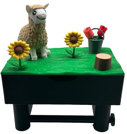 Toilettenpapierhalter ohne Bohren – Tier Deko WC Halterung mit Ablage & Feuchttücherbox – Magnetischer Klopapierhalter mit Sonnenblumen – Bad Organizer für Kinder & Erwachsene