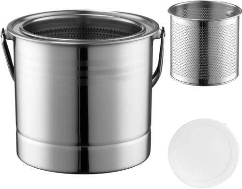 QITIUNLXY Paint Brush Cleaner Pot, Large 1.5L Stainless Steel Washer Cup